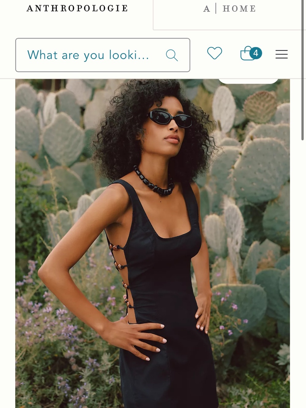 Anthropologie Celandine Side Cut-Out Dress